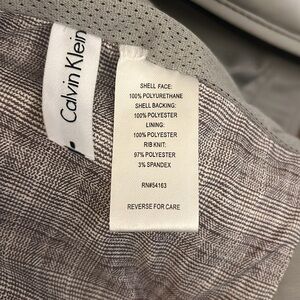 Calvin Klein Faux Leather Grey Jacket